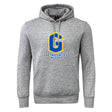 The WRS Canterbury Gretna United Rugby Club Hoodie features a gray design with a large blue and gold "G" and "Gretna United Rugby" printed on the front.