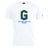 The Gretna United Rugby Club Plain Tee by WRS Canterbury features a bold blue and yellow "G" over "Gretna United Rugby" on the front, made from a premium cotton blend for comfort and durability.