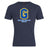 The Gretna United Rugby Club Plain Tee by WRS Canterbury is a navy blue premium cotton blend shirt with a large yellow and blue "G" logo and "Gretna United Rugby" printed below in white and blue.