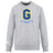 The Gretna United Rugby Club Crew Sweatshirt by Canterbury, from WRS Canterbury, is an ultra-soft grey sweatshirt featuring a bold blue and yellow "G" with "Gretna United Rugby" on the front and a small white Canterbury logo on the sleeve.