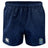 The Gretna United Rugby Advantage Rugby Shorts by EMB Canterbury feature an elastic waistband, CCC logo on the left leg, and a yellow-blue Goswil Sports Group emblem on the right leg for comfort and performance.