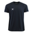 The Gilbert GTS Training Tee by Gilbert is a plain black short-sleeve athletic shirt with a small white logo on the left chest, crew neckline, and moisture-wicking fabric to keep you comfortable during workouts.