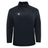 The Gilbert GTS 1/4 Zip Poly Pullover by Gilbert is a black long-sleeve top featuring a white logo on the left chest, shown on a plain white background.