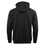 The Gilbert GTS Pullover Hoodie by Gilbert is displayed from the back against a white background, featuring a plain black athletic design.