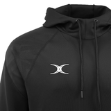 Stay comfortable in the Gilbert GTS Pullover Hoodie by Gilbert, an athletic hoodie with a drawstring hood and a white geometric logo on the left chest.