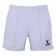 The Gilbert Kiwi Pro Rugby Shorts, made from 100% cotton with an elastic waistband, feature a "Gilbert" logo on the lower right leg. Designed for sports enthusiasts, they offer comfort and durability.