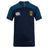 Gotham Knights Vapodri Evader Jersey by EMB Canterbury in dark blue, showcasing a yellow and black lion crest on the chest, designed with VapoDri technology for ultimate comfort.