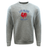 A Les Bleus France Rugby Fleece Crewneck Sweatshirt with a red and blue rooster on it by WRS Augusta.