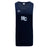 The Holy Cross Tempo Vapodri Singlet by WRS Canterbury is a navy blue athletic tank featuring the "HC" logo front and center, a Canterbury brand logo on the upper left chest, and made from recycled polyester.