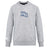 The Holy Cross Club Crew Sweatshirt by Canterbury is a light gray, ultra soft long-sleeve from WRS Canterbury, featuring a large navy and white "HC" logo on the chest and a small embroidered CCC logo on the left sleeve.