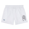 The Holy Cross Tactic Short by EMB Canterbury features an elastic waistband, a black outlined logo on the right leg, and a small blue "HC" logo on the left leg.