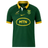 A green rugby jersey with yellow accents, featuring the "MTN" logo, a Springbok emblem, and a South African rugby team badge. This Springboks Stadium Home Jersey by Nike is perfect for fans who want to support their team in style.