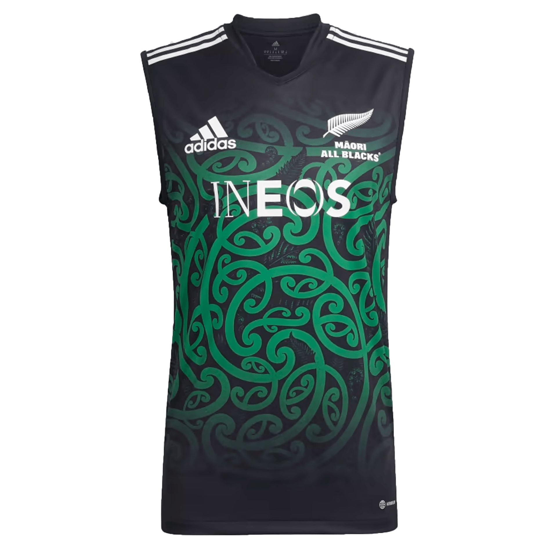 最終値下げ　メゾンスペシャル Numbering Rugby Sweat Maori All Blacks Performance Singlet by adidas / World Rugby