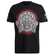The Maori All Blacks Graphic Tee by adidas features a bold Māori-inspired front design with "Māori All Blacks Rugby Since 1910" in red and white, plus All Blacks logos on both sleeves—a standout tribute to tradition from Adidas.