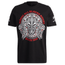 The Maori All Blacks Graphic Tee by adidas features a bold Māori-inspired front design with "Māori All Blacks Rugby Since 1910" in red and white, plus All Blacks logos on both sleeves—a standout tribute to tradition from Adidas.