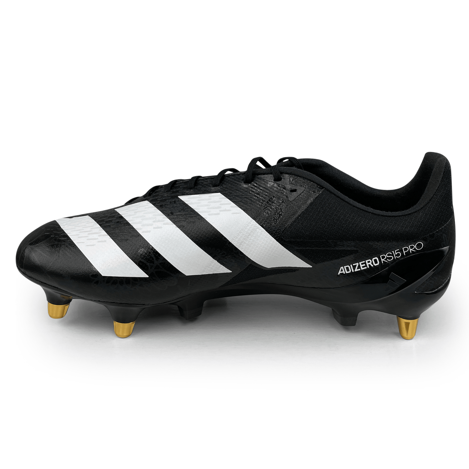 Adidas Adizero RS15 Pro 23 Rugby Cleat Soft Ground Rugby Boot Core Black White Carbon 16