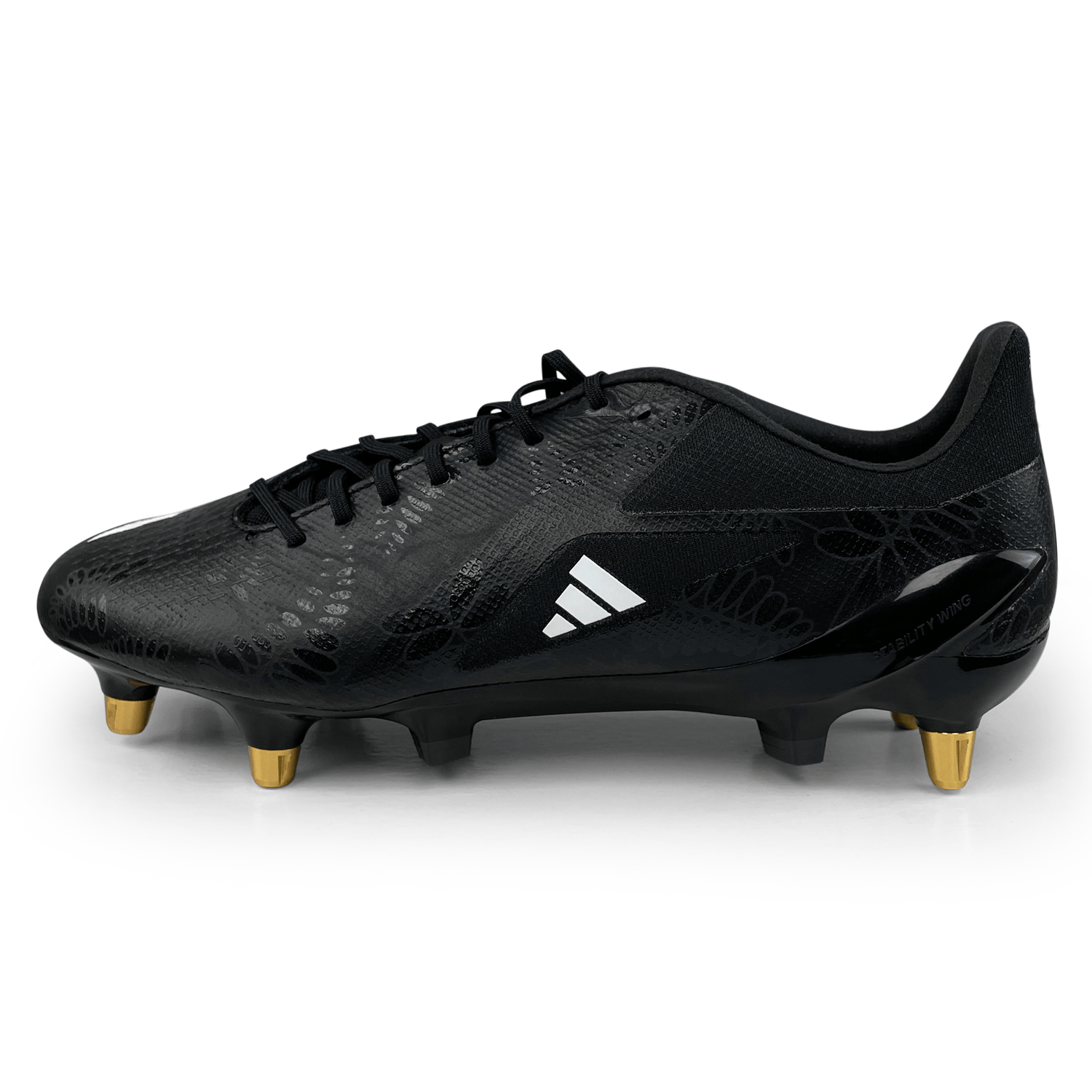 Adidas Adizero RS15 Pro 23 Rugby Cleat Soft Ground Rugby Boot Core Black White Carbon 16