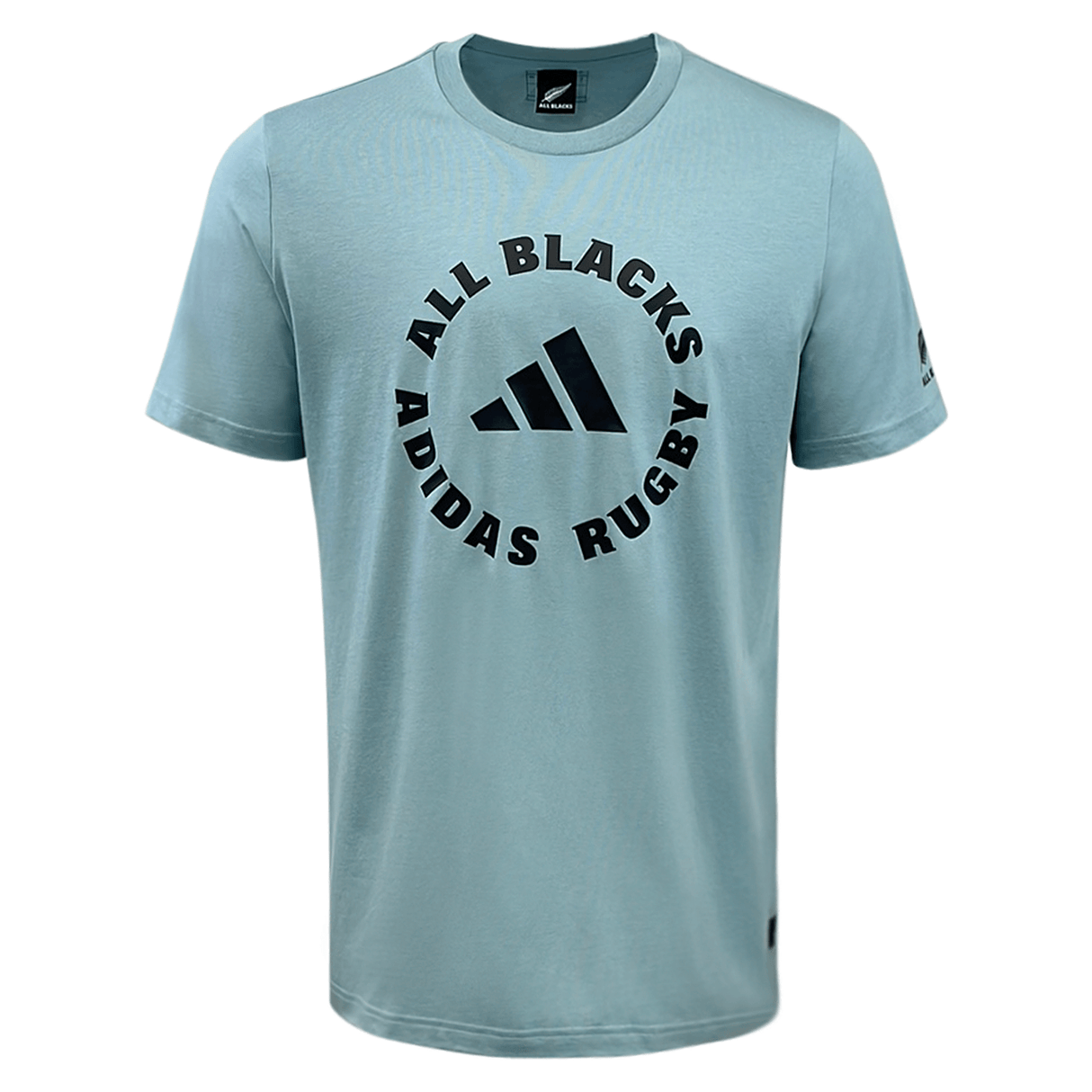 All Blacks Rugby Supporters Tee by Adidas Official New Zealand Rugby Cotton T Shirt Blue Grey 2XL