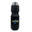 A black Hurricanes Super Rugby Water Bottle by DryWorld, featuring a clear, dome-shaped top and the "Hurricanes" logo on the front.