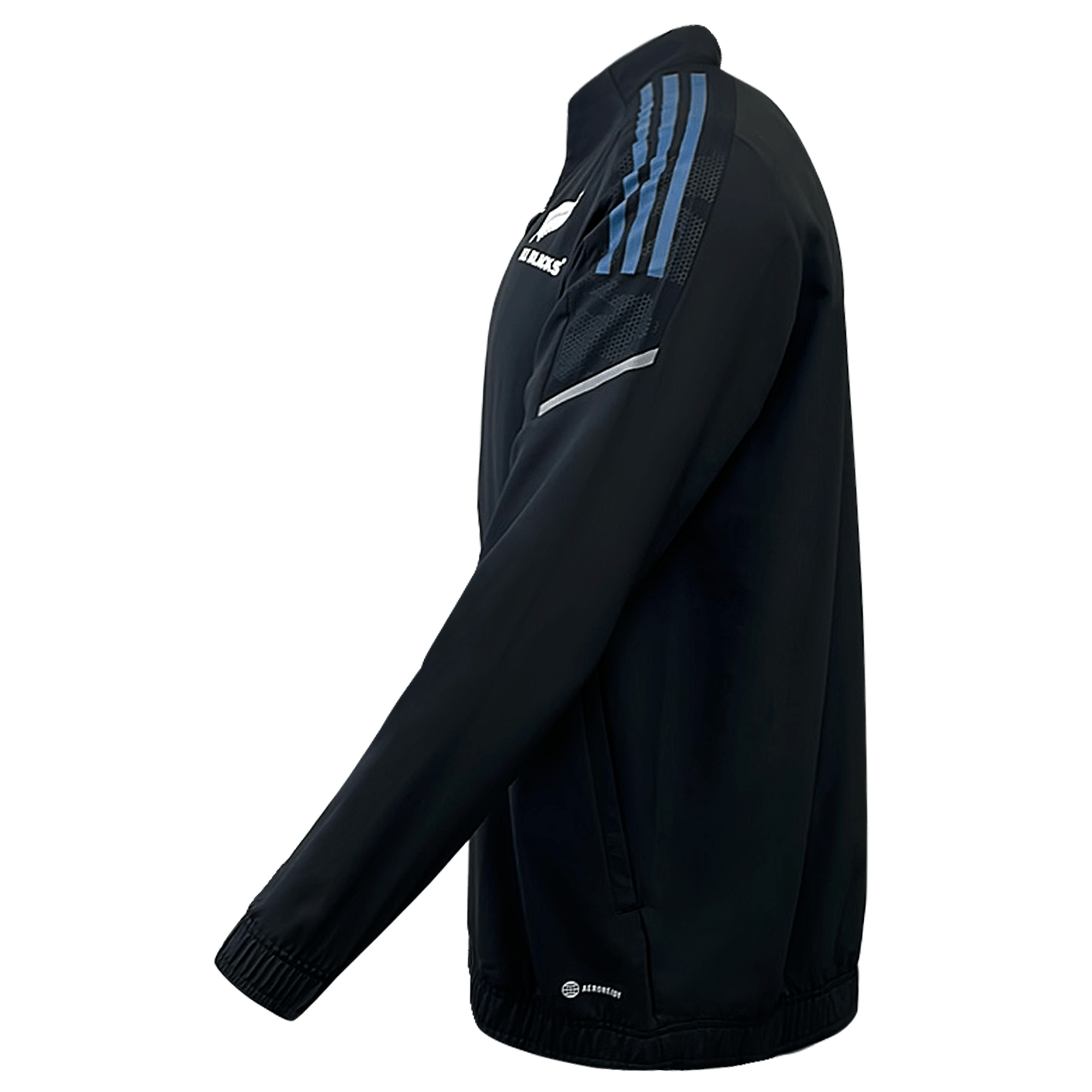 adidas jacket with logo on sleeves