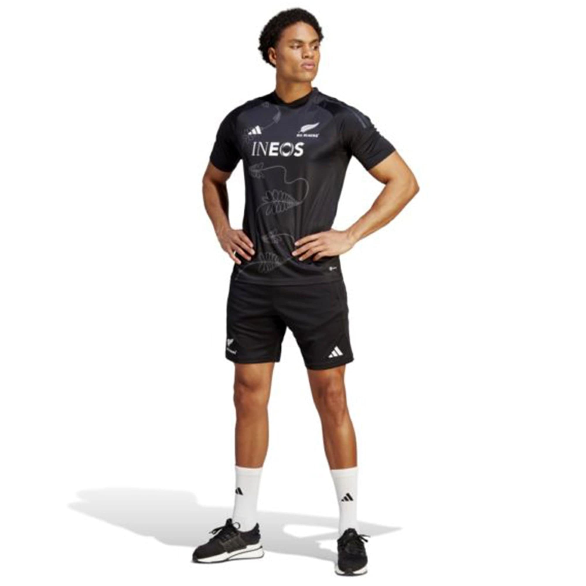 New Zealand All Blacks Rugby RWC 23 Gym Short by adidas World Rugby Shop