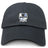 The Austin Huns Rugby Adult Low-Profile Cotton Twill Dad Cap by EMB S&S Activewear is a black cap featuring embroidered Huns Rugby branding and "EST. 1972" on the front.