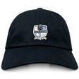 The Austin Huns Rugby Adult Low-Profile Cotton Twill Dad Cap by EMB S&S Activewear features soft cotton twill and bold embroidered team branding on the front.