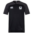 A black Austin Huns Rugby Vapodri Evader Jersey by EMB Canterbury, with dark grey shoulder panels, moisture-wicking Vapodri tech, the Canterbury logo, and an Austin Huns Rugby crest on the chest.
