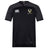The EMB Canterbury Hornets Rugby Club Vapodri Evader Jersey is a black short-sleeved top with moisture-wicking tech, featuring the Canterbury logo and a yellow hornet crest reading “Hornets Rugby Club 1977” on the chest.