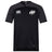 The Clarksville Headhunters Vapodri Evader Jersey by EMB Canterbury is a black and dark gray short-sleeved rugby jersey with AH chest logos, featuring moisture-wicking technology for comfort during intense matches.