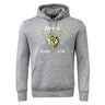 The Hornets Rugby Club Club Hoodie by WRS Canterbury features a front pocket, bold hornet graphic, and "Hornets Rugby Club 1977" on the chest—a must-have custom hoodie for fans.