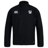 Austin Huns Rugby Club Track Jacket by EMB Canterbury, featuring a Canterbury logo on the right chest and club crest on the left. This lightweight, stylish zip-up jacket is shown on a plain white background—ideal for all weather.