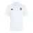 The Austin Huns Rugby Club Dry Polo by EMB Canterbury is a white, short-sleeve, collared shirt with a black Canterbury logo on the right chest and club crest on the left. Made with Vapodri technology for cool, breathable comfort.