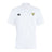 The Hornets Rugby Club Club Dry Polo by EMB Canterbury is a white short-sleeve polo featuring the Canterbury logo on the right chest and hornet emblem with text on the left. Vapodri Technology ensures cool, breathable comfort.