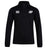 The EMB Canterbury Clarksville Headhunters Club 1/4 Zip Mid Layer Training Top is a black long-sleeve fleece with white "Canterbury" and "AH" logos on the chest.