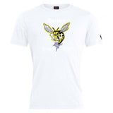 The Hornets Rugby Club Plain Tee by WRS Canterbury features a bold hornet graphic, "Hornets Rugby Club," and "1977" on the front. Made from a comfy cotton blend, it's perfect to show your team spirit.