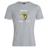 The Hornets Rugby Club Club Plain Tee by WRS Canterbury features a bold hornet graphic, "Hornets Rugby Club," and "19" and "77." This cotton blend tee is perfect for fans wanting a classic custom look.