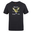 The Hornets Rugby Club Club Plain Tee by Canterbury from WRS Canterbury is a black cotton blend shirt with a yellow hornet graphic and "Hornets Rugby Club 1977" in white text—ideal for fans and members.