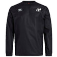 The Clarksville Headhunters Club Vaposhield Contact Top by EMB Canterbury is a black long-sleeve top featuring Canterbury’s logo on the right chest, a circular "AH" logo on the left, and advanced Vaposhield technology for comfort.
