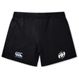 The Clarksville Headhunters Women's Yokohama Short by EMB Canterbury features iconic white logos on the front legs—perfect for women’s rugby.