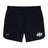 The Clarksville Headhunters Women's Elite Woven Short by EMB Canterbury features a white "AH" logo on the right leg, zippered pockets, and a grey Canterbury logo on the left leg, shown on a white background.