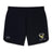 The Hornets Rugby Club Women's Elite Woven Short by EMB Canterbury features zippered pockets, an embroidered club logo, and a white Canterbury logo—perfect women's gym shorts for comfort and style.