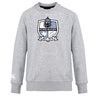 The Austin Huns Rugby Club Crew Sweatshirt by WRS Canterbury is a light grey crew with a bold "Huns Rugby Est. 1972" chest crest and a small Canterbury logo on the sleeve, offering ultra-soft comfort and style.
