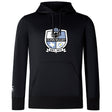 The Austin Huns Rugby Club Lightweight Hoodie by WRS Canterbury features the Huns logo with a spartan helmet, rugby ball, Texas symbol, and "Huns Rugby Est. 1972" on the front, plus a convenient kangaroo pocket.