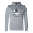 The Austin Huns Rugby Club Lightweight Hoodie by WRS Canterbury features a light gray design with a bold "Huns Rugby Est. 1972" shield emblem and classic kangaroo pocket for comfort.