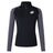 The Clarksville Headhunters Women's Elite First Layer by EMB Canterbury is a black and gray long-sleeve half-zip pullover with a white chest logo and VapoDri tech for training comfort—a perfect first layer.