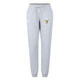 The Hornets Rugby Club Women's Leisure Sweatpant by EMB Canterbury features a light grey color, drawstring waist, cuffed ankles, and two subtle logos on the upper left leg, inspired by Canterbury rugby style.