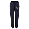 The Hornets Rugby Club Women's Leisure Sweatpant by EMB Canterbury features navy blue jogger design, drawstring waist, elastic cuffs, and embroidered thigh logos—crafted for comfort and inspired by Canterbury rugby apparel.