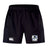 The Austin Huns Rugby Advantage Short 2.0 by EMB Canterbury features the Canterbury logo on the left and the Huns Rugby club crest on the right leg—crafted for sustainable sportswear enthusiasts.