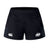 The Clarksville Headhunters Women's Advantage Short 2.0 by EMB Canterbury are black training shorts with a white Canterbury logo on the left leg and a white circular “HH” logo on the right, designed for comfort and movement.